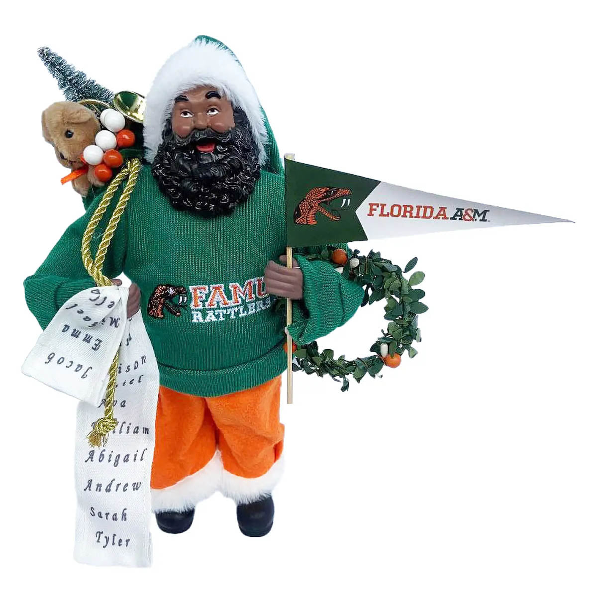 Florida A&M Santa with Flag