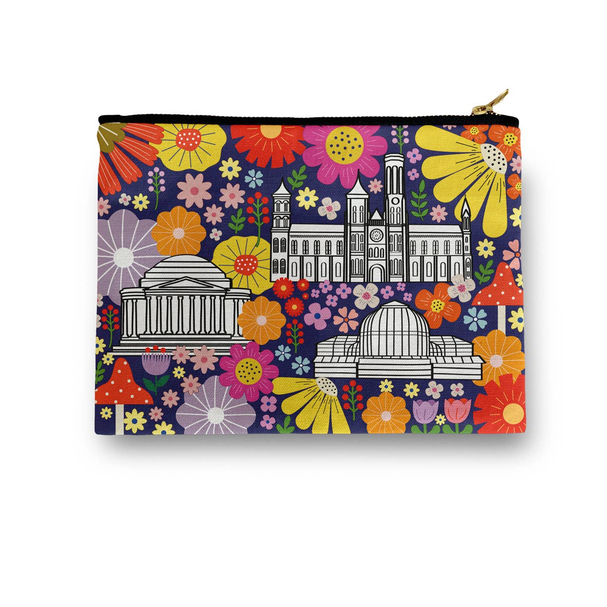 Washington DC Power - Flowers Amenity / Cosmetic Bag