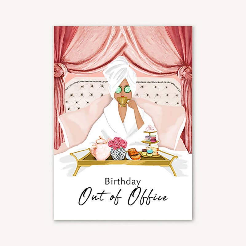 Off Duty Birthday Greeting Card