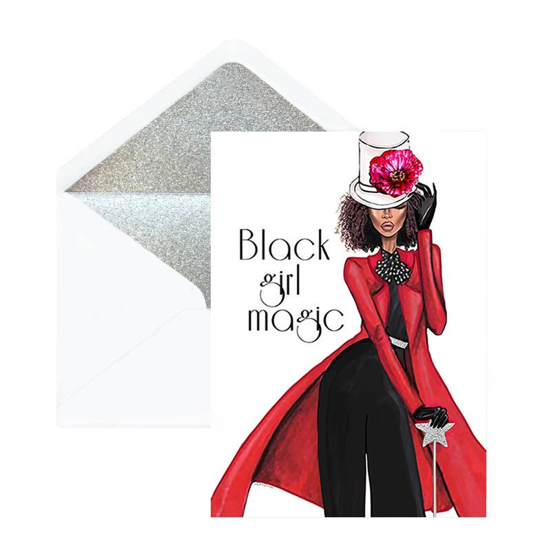 Black Girl Magic Greeting Card
