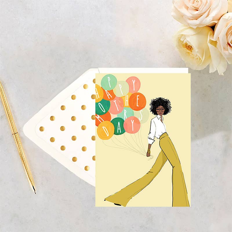 Mother's Day Balloons Greeting Card