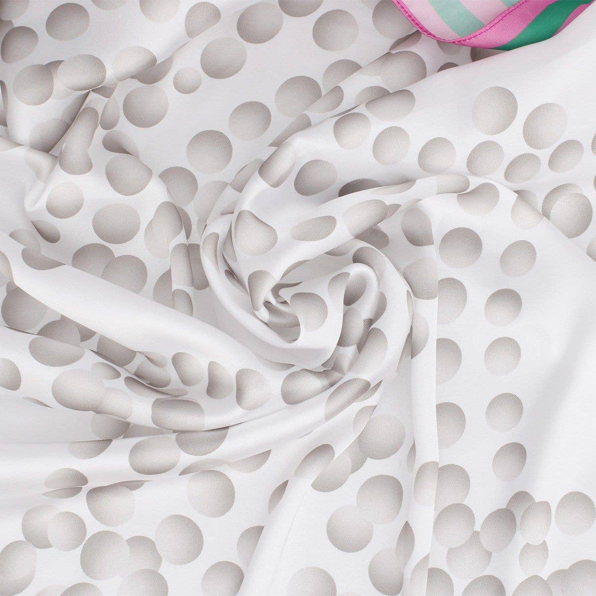 AKA Sorority Pearl Print Square Scarf for Women: Pink and Green