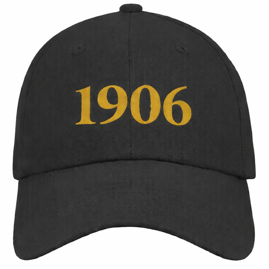 1906 Hat - Black & Gold