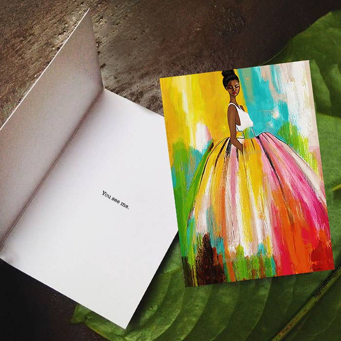Being Seen Greeting Card: I see you.