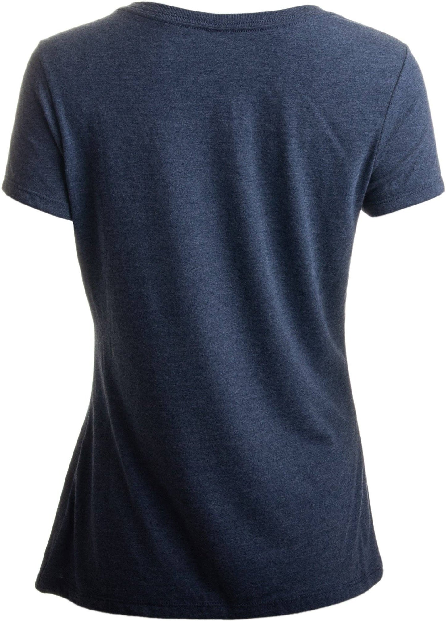 Rosie the Riveter, We Can Do It | Feminist Rosey Rosy V-neck T-shirt for Women: Vintage Navy