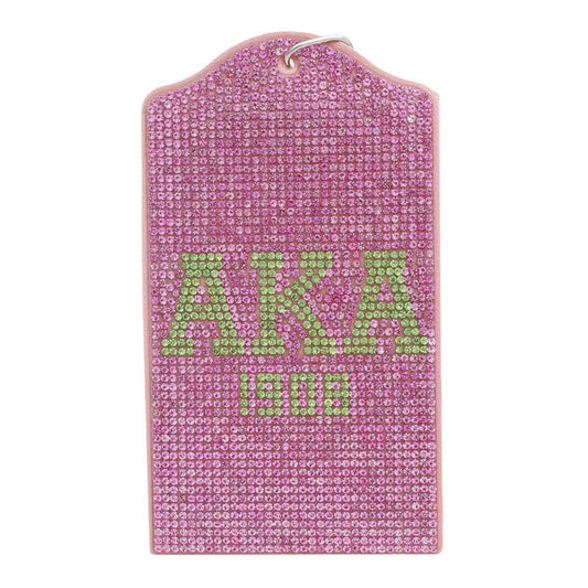 AKA Pink Sparkle Sorority Pride ID Badge Holder: Color: Pink
