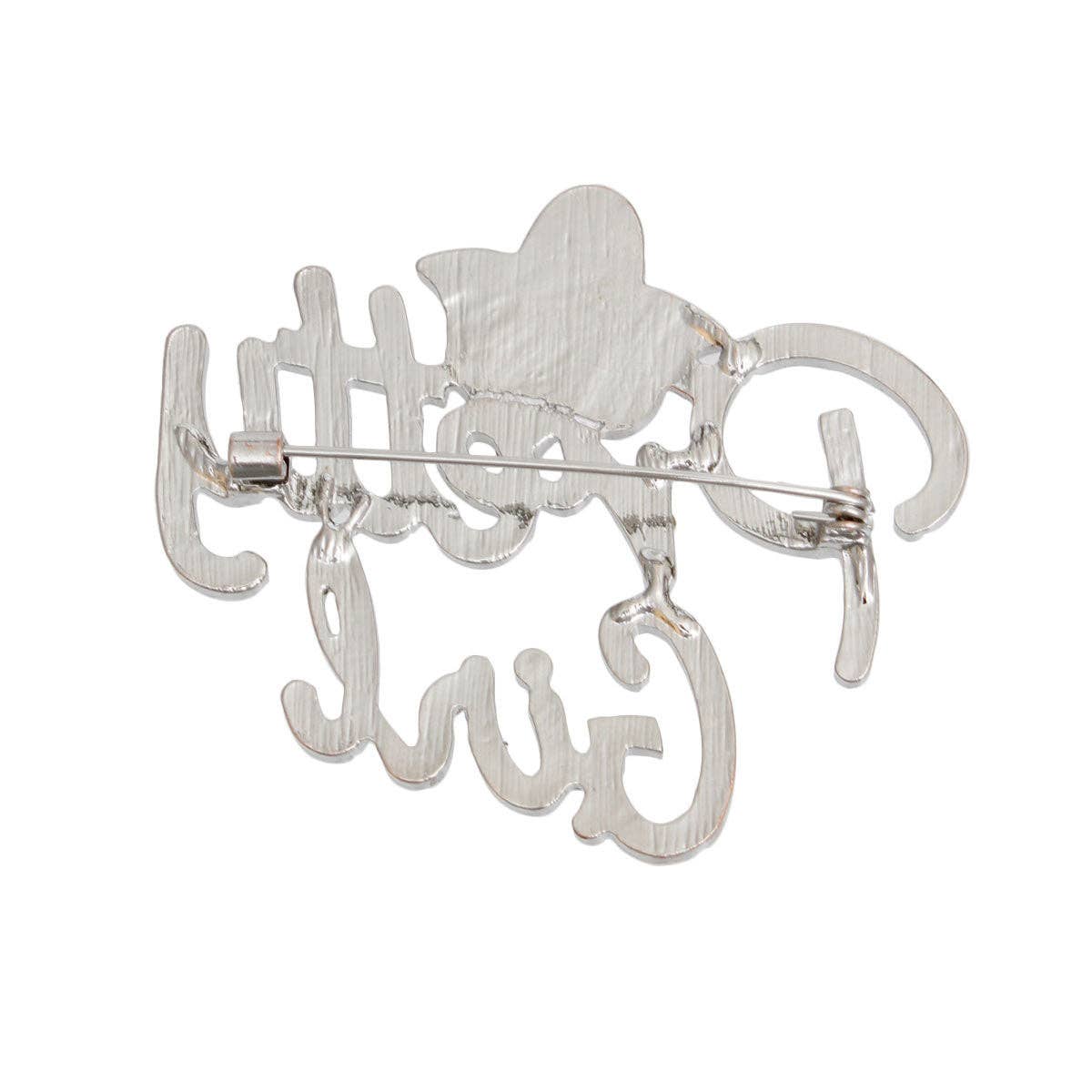 Brooch AKA Sorority Pretty Girl Pin for Women: Clear