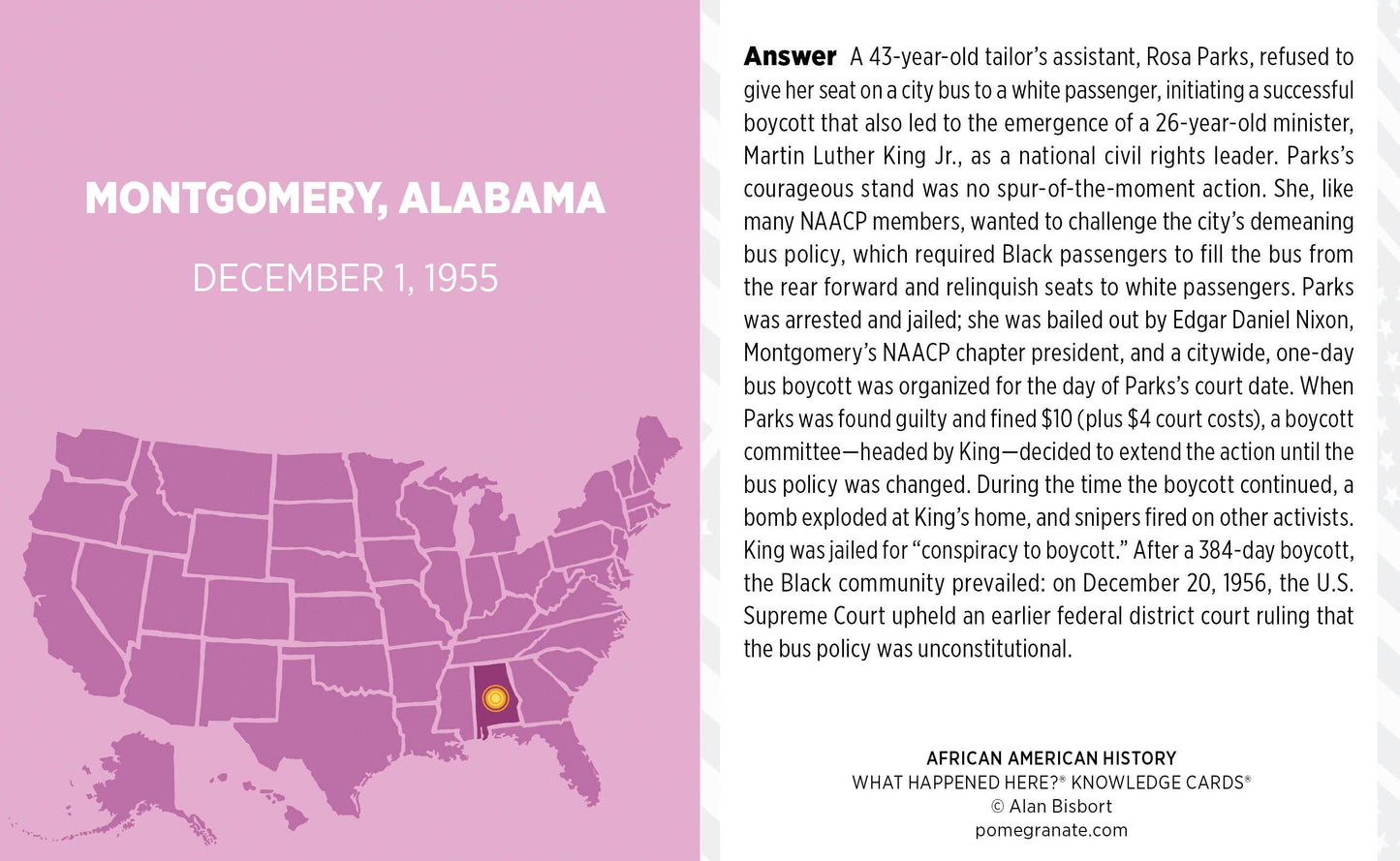 What Happened Here? African American History Knowledge Cards
