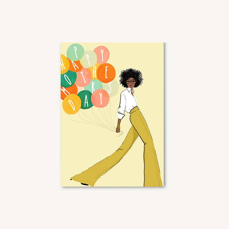 Mother's Day Balloons Greeting Card