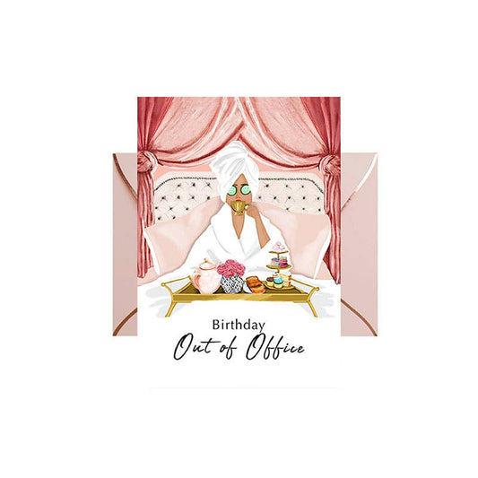 Off Duty Birthday Greeting Card