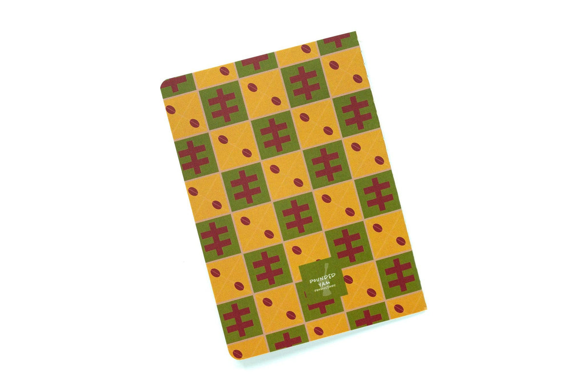 African Print Pocket Notebook - Cowries (Ankara)