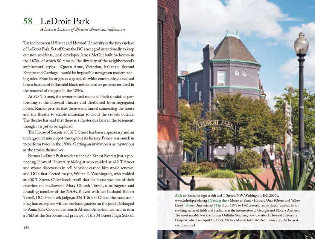 111 Places in Washington, DC That You Must Not Miss by Andrea  Seige
