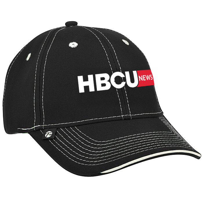 HBCU News Hat - Black & White