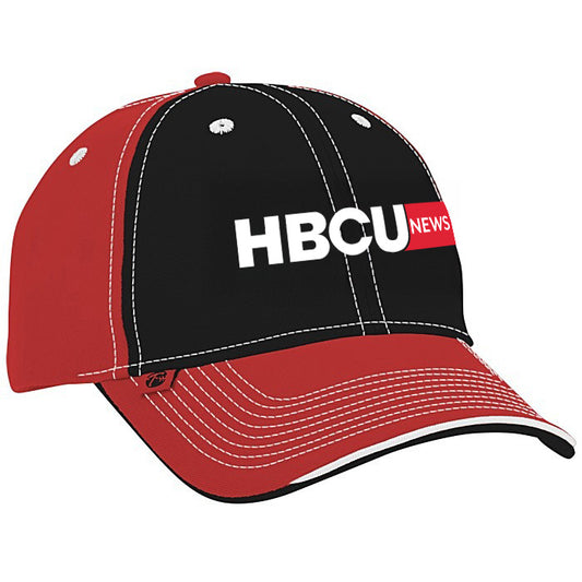 HBCU News Hat - Red & Black