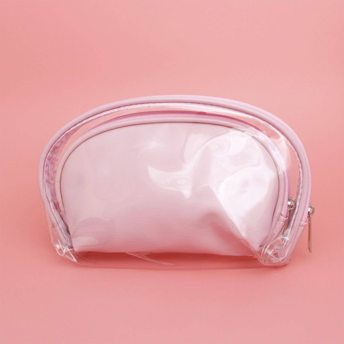 AKA Sorority Pink Cosmetic Pouch Set: Pink and Green