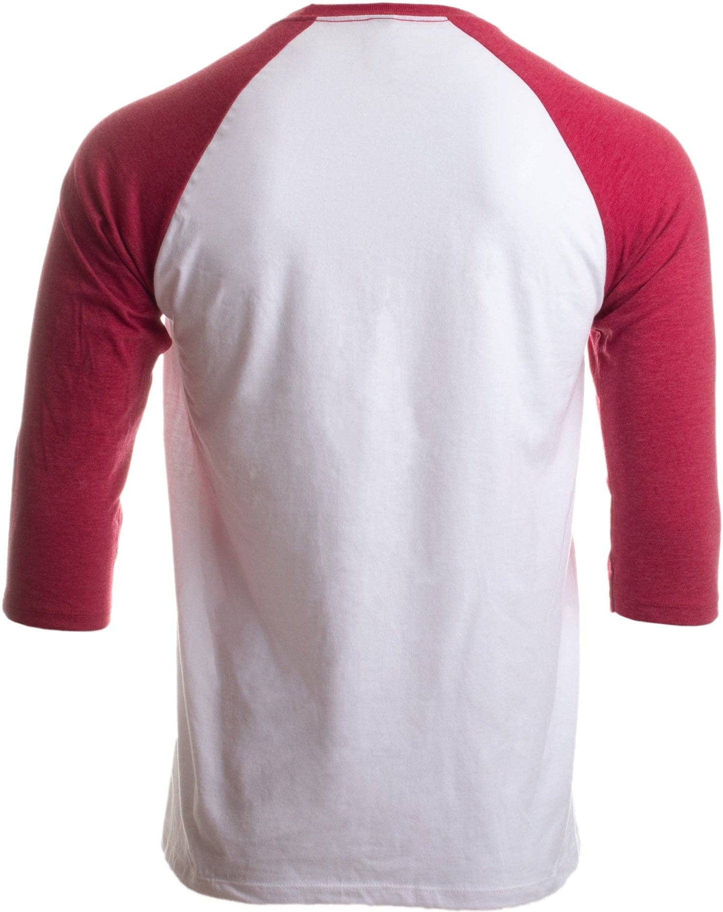 Washington DC Flag Capitol Raglan Baseball T-Shirt: Vintage Scarlet & White