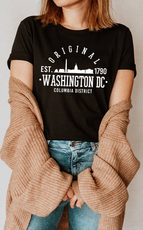 Washington DC Columbia District City Graphic Tee