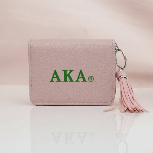 AKA Pink Tassel Keychain Zipper Wallet Updated: Color: Pink