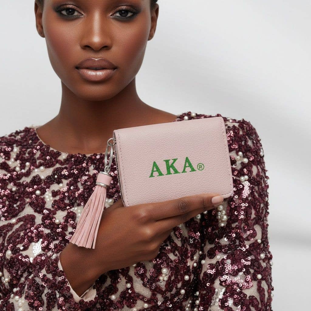 AKA Pink Tassel Keychain Zipper Wallet Updated: Color: Pink